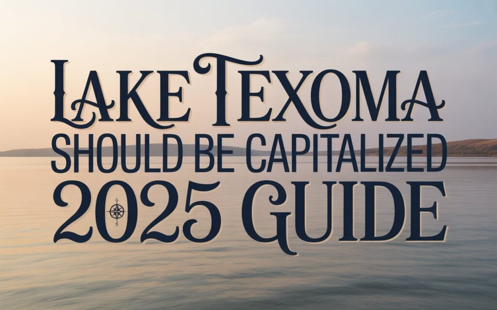 Lake Texoma Should Be Capitalized 2025 Guide