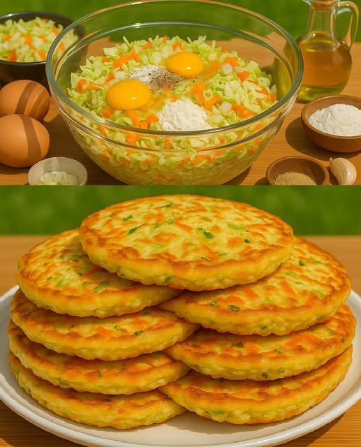 Cabbage Pancakes with a Crispy Texture: A Healthy and Delicious Option