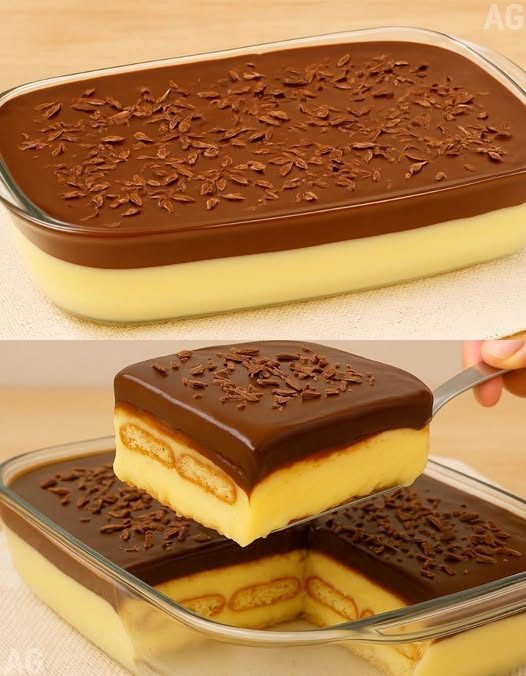 Dreamy Creamy Dessert: Delicious recipe made in a glass dish