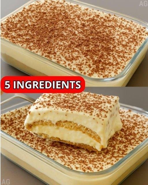 Creamy 5-Ingredient Dessert: Easy to prepare and very tasty, everyone will love it