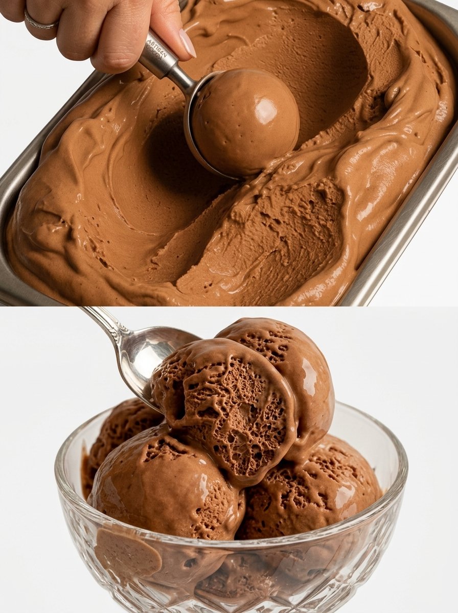 Cottage Cheese Chocolate Ice Cream