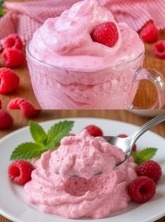 2-Ingredient Raspberry Mousse