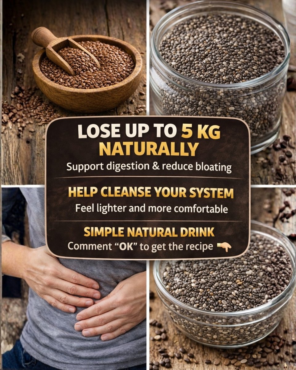 Drink This on an Empty Stomach for a Lighter, Less Bloated Feeling: Chia, Flaxseed & Lemon