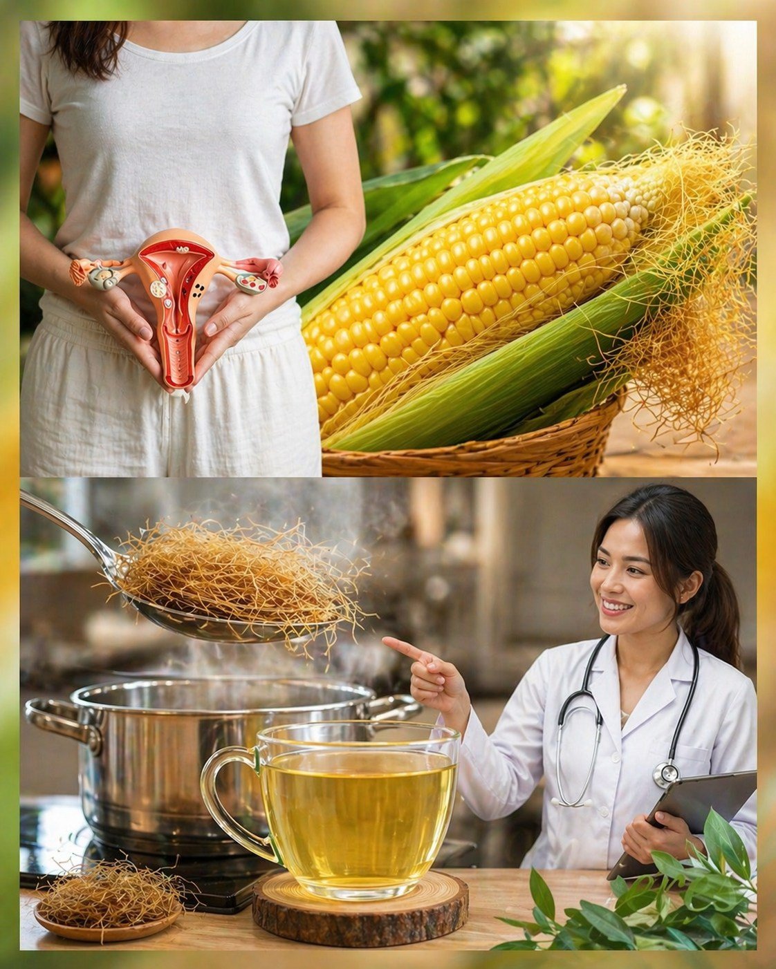 The golden corn tea that surprises the body