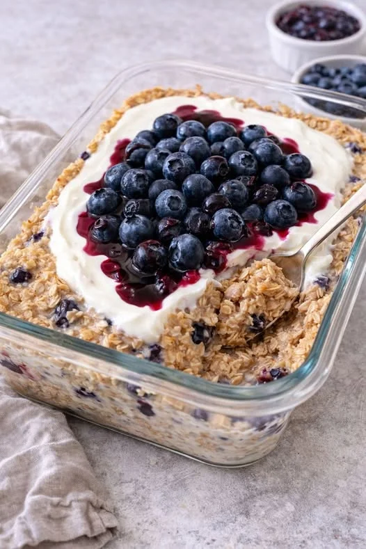 Blueberry Yogurt Baked Oatmeal (Creamy, Wholesome & Easy)