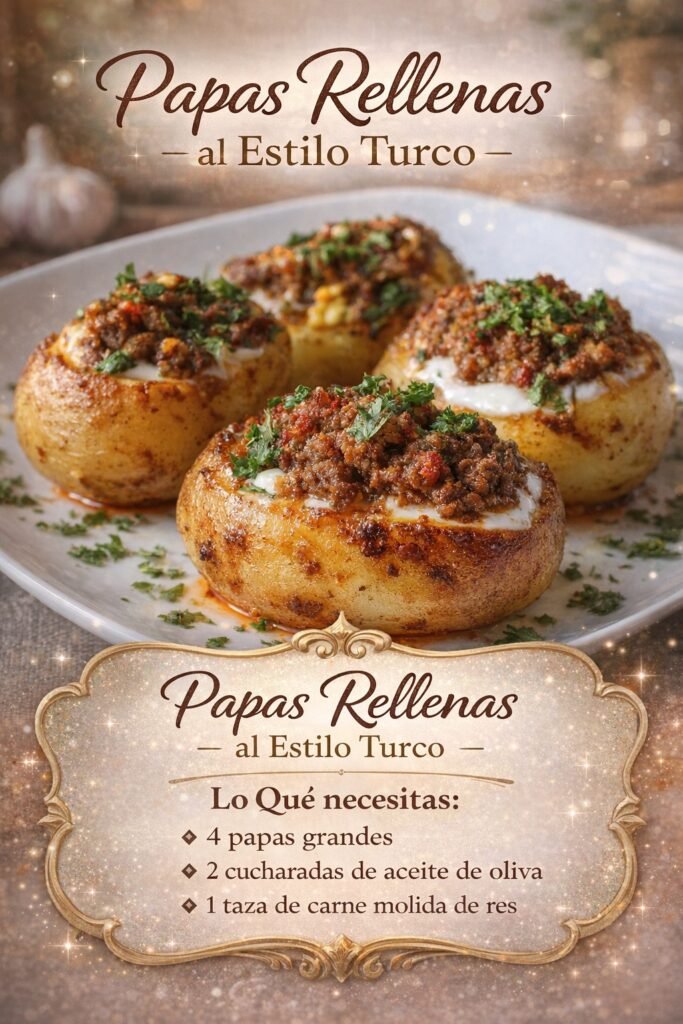 Turkish-style stuffed potatoes: tasty and easy to make
