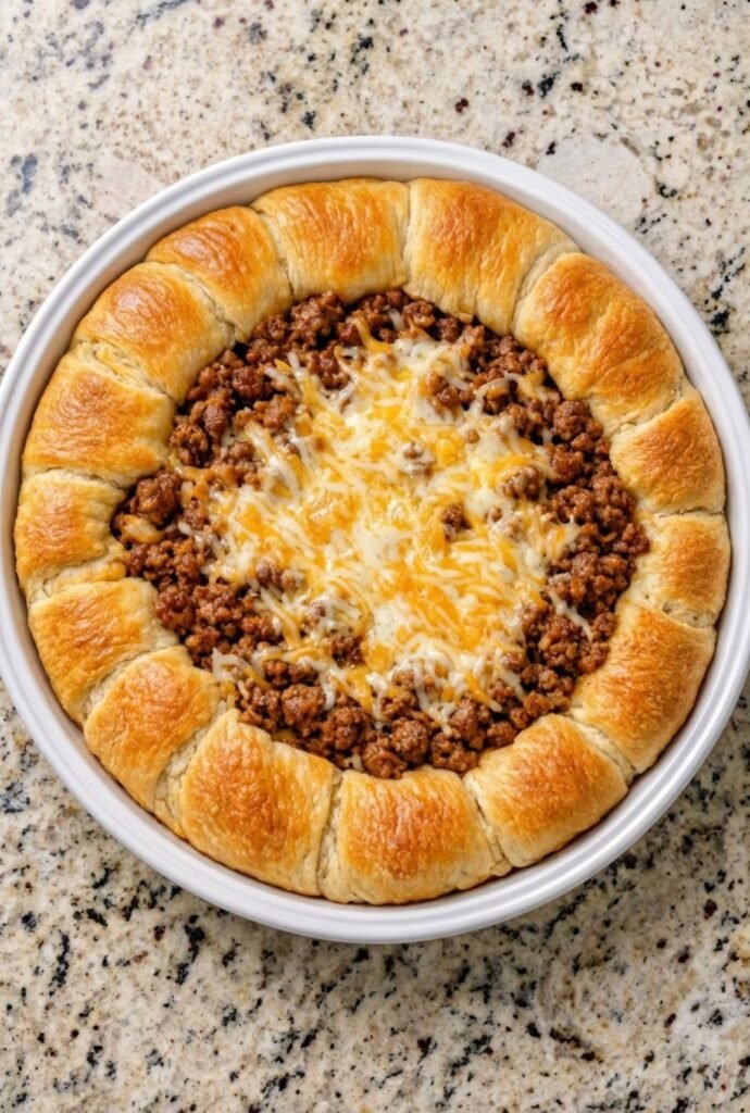 Cheesy Beef Taco Pie