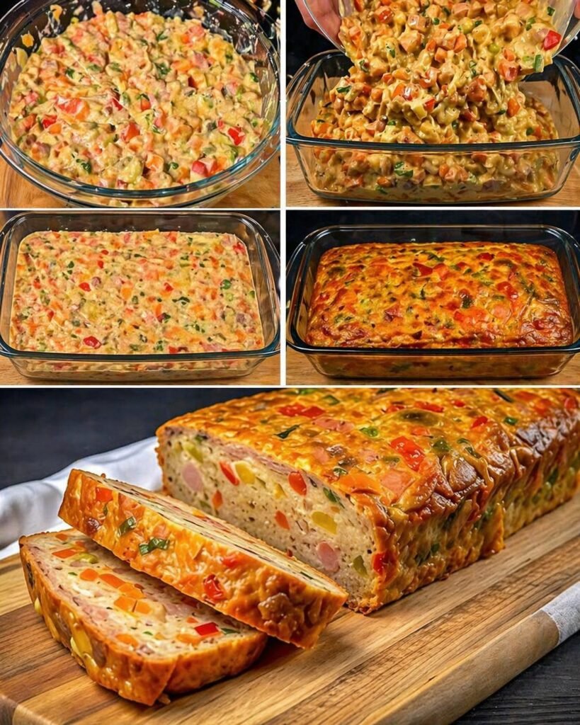 Savory Vegetable & Sausage Baked Loaf