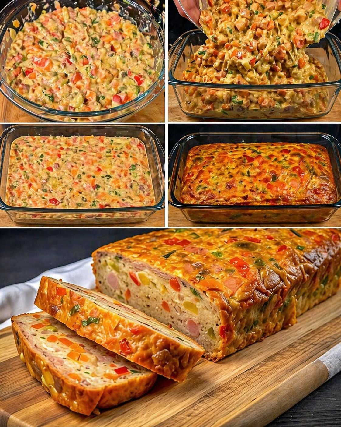 Savory Vegetable & Sausage Baked Loaf