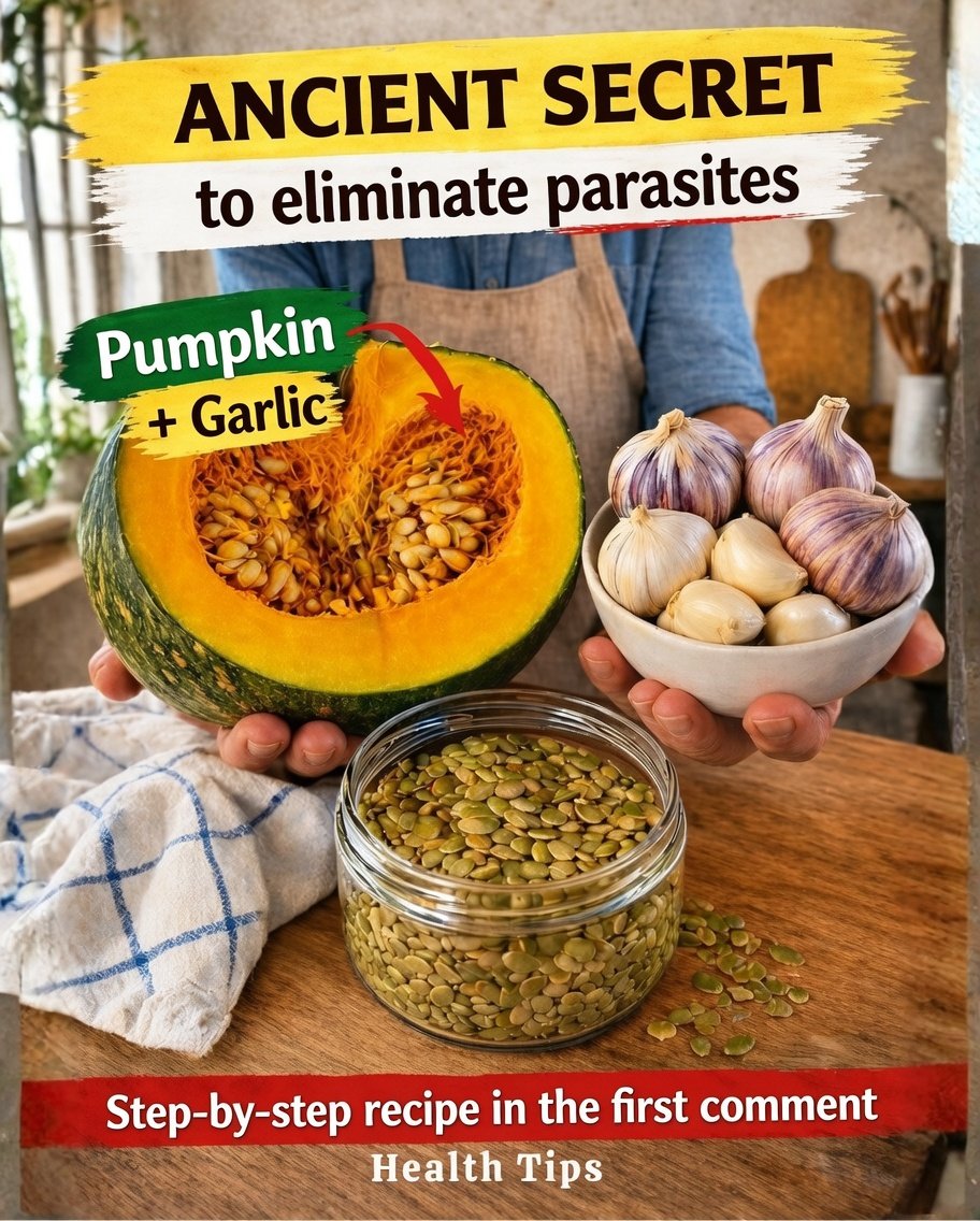 🌿 Natural Remedy with Pumpkin Seeds and Garlic: Benefits, Uses, and How to Prepare It Safely