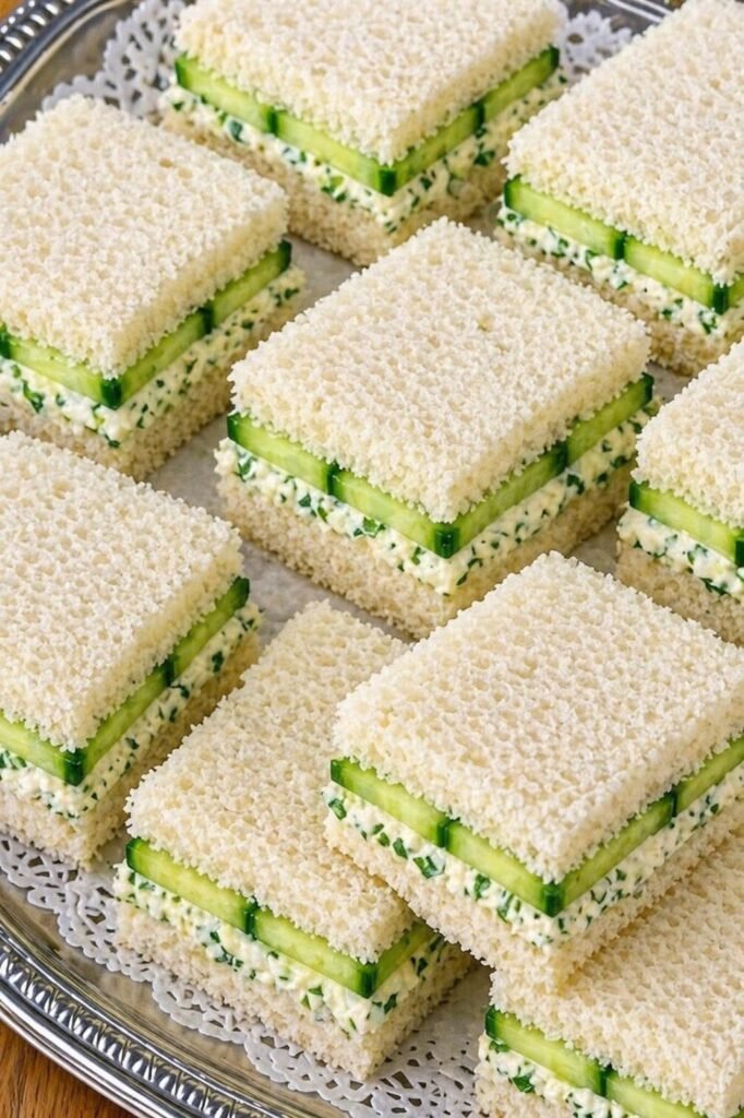 Creamy Cucumber Tea Sandwiches