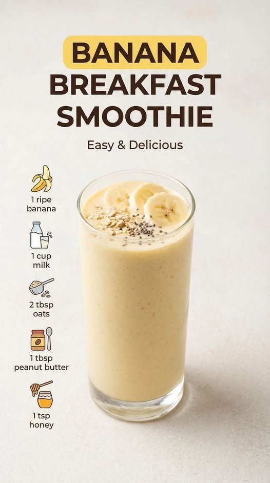 Banana Breakfast Smoothie Recipe