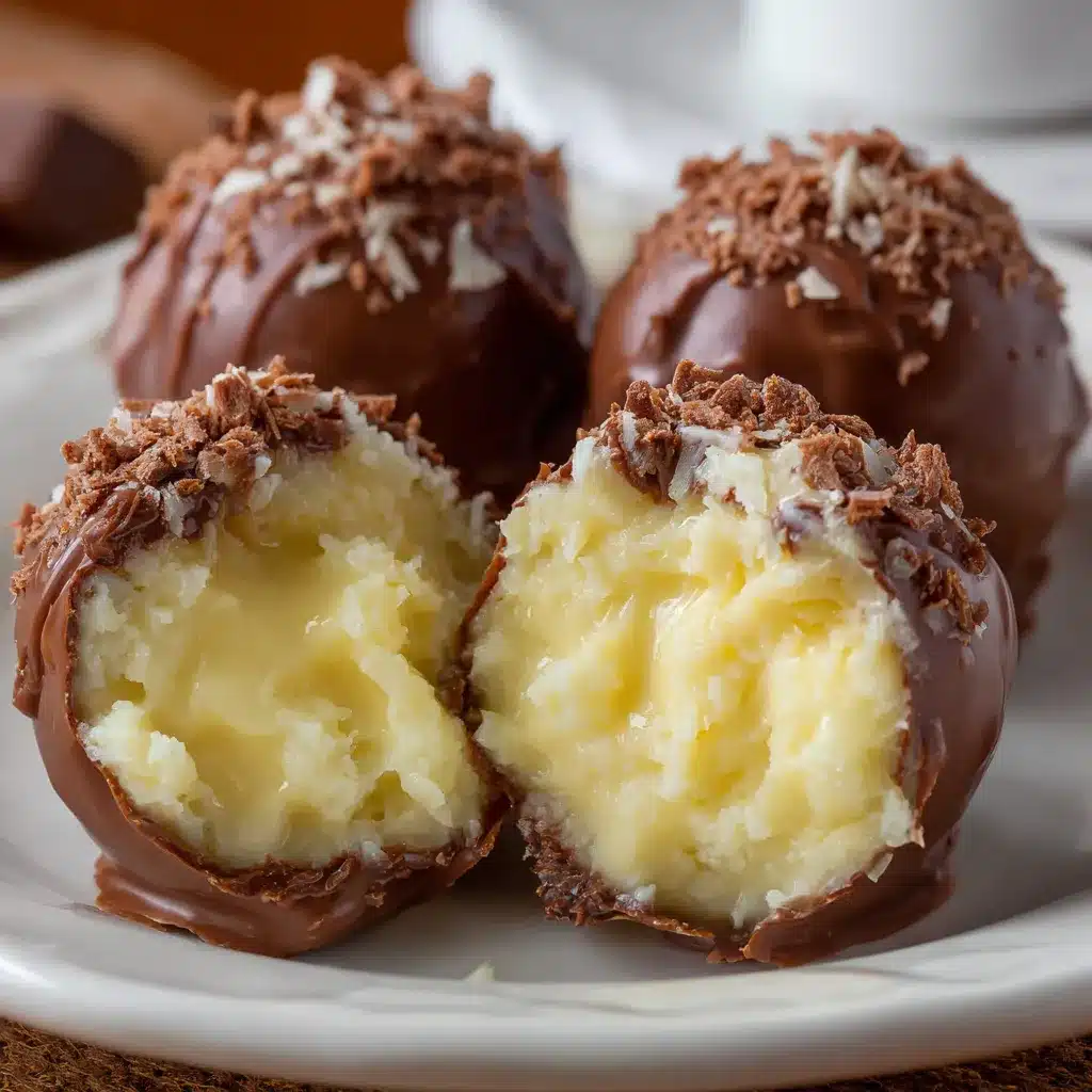 Passion fruit truffle