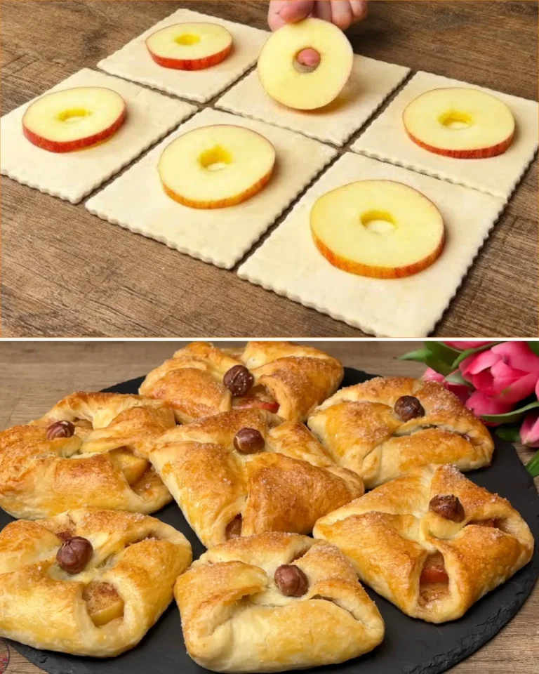 Apple Puff Pastry with Coffee Whipped Cream