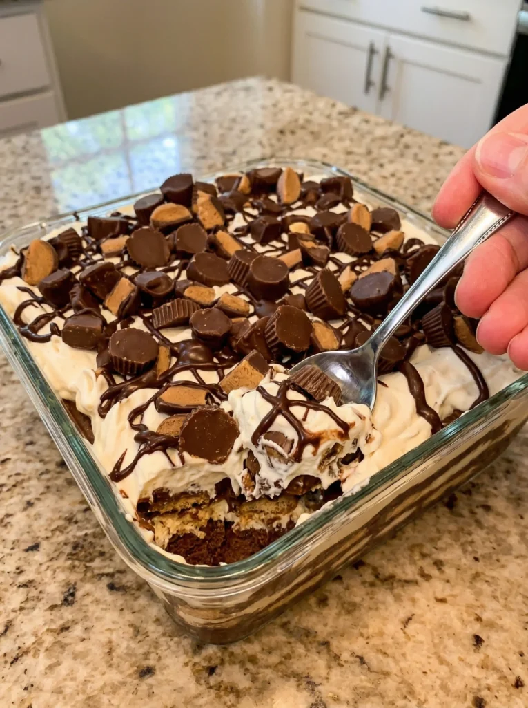 Peanut Butter Cup Dessert Lasagna 🍰