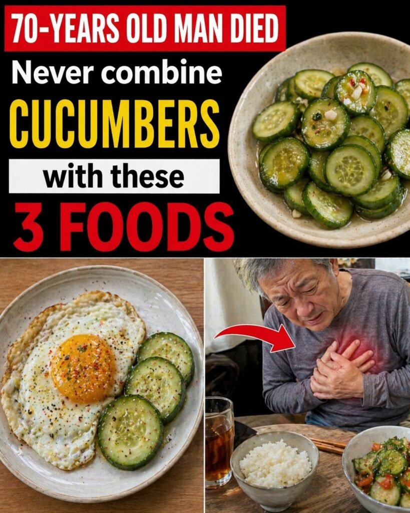 Over 60? NEVER Eat Cucumber With THESE 3 Foods – It Can Cause Serious Health Problems!