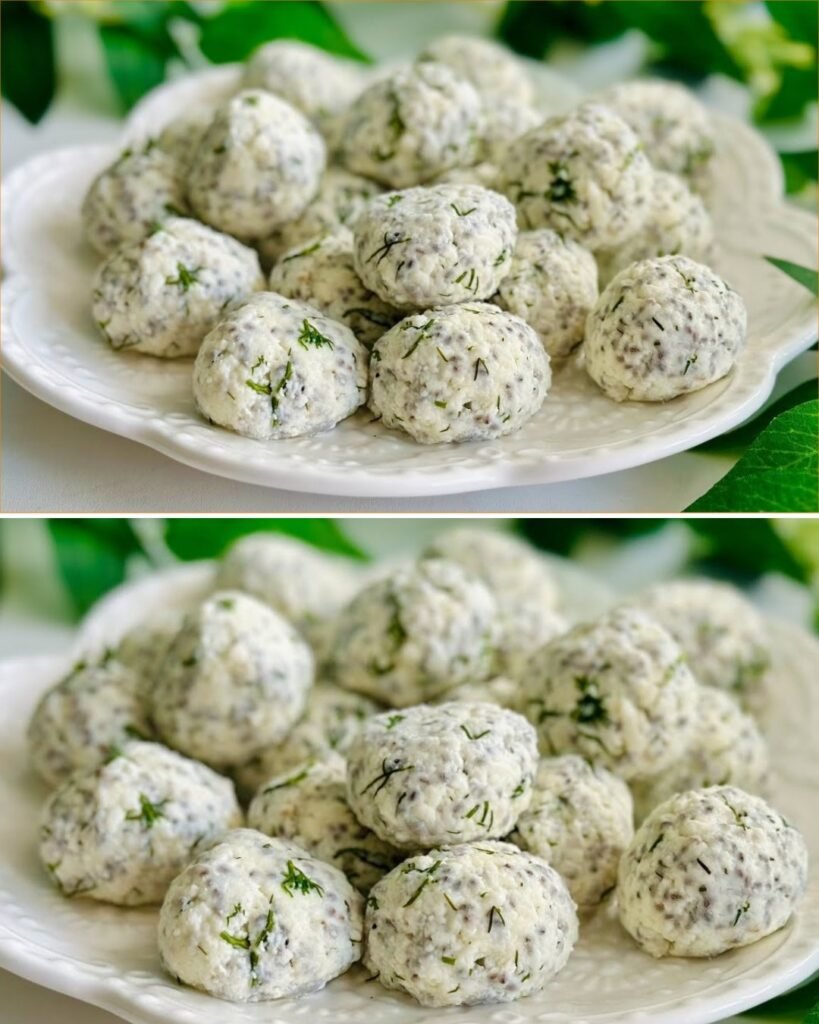 High-Protein Chia Seed Cottage Cheese Balls for a Quick Snack