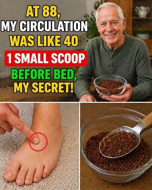 # Many Seniors Are Trying This Easy Before-Bed Scoop to Support Circulation in Their Legs and Feet