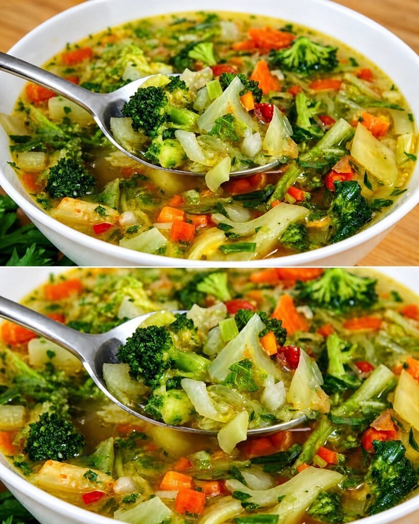 Rainbow Garden Vegetable Soup