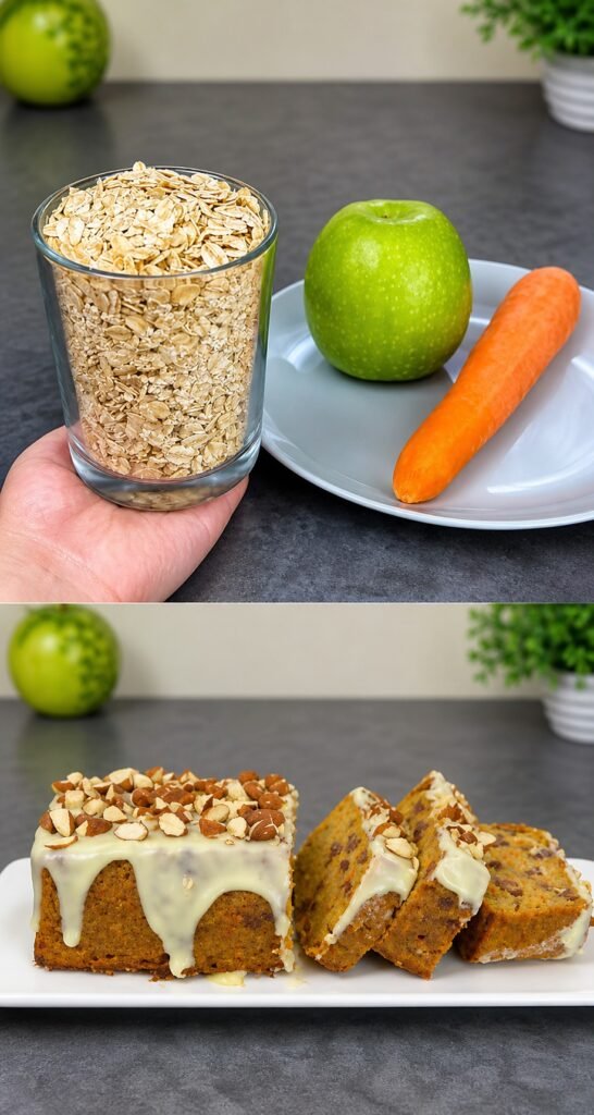 🥕🍏 Apple Carrot Oat Cake