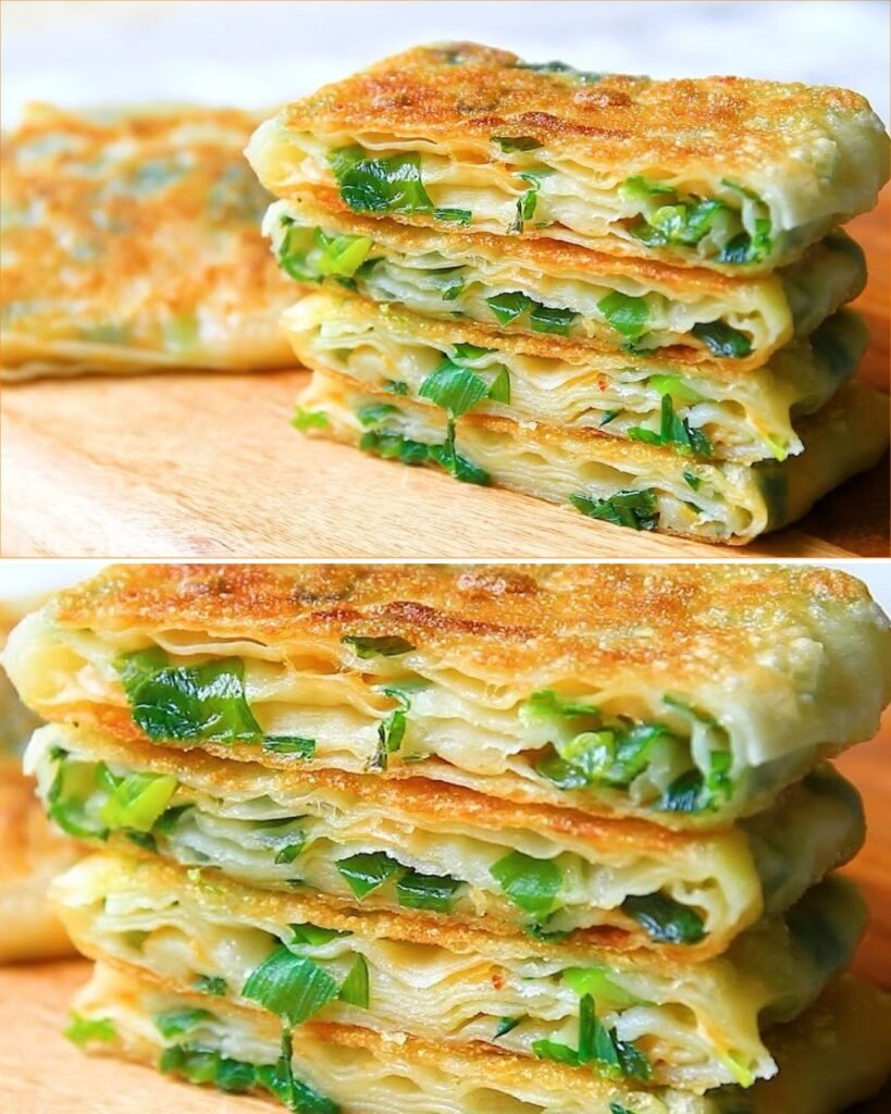 Crispy Scallion Cheese Pancakes: Easy Snack Recipe