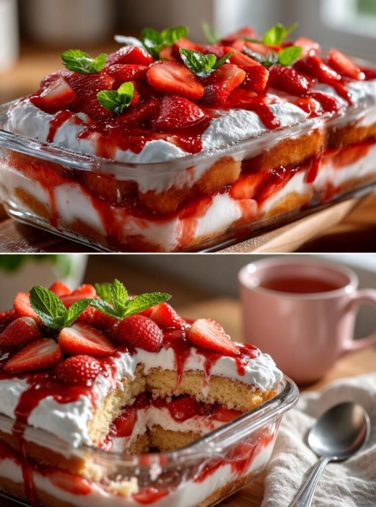 Creamy No-Bake Strawberry Tiramisu for Family Time