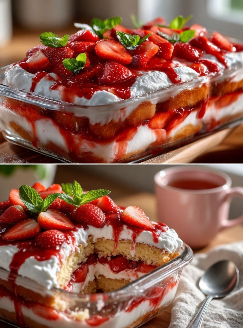 Creamy No-Bake Strawberry Tiramisu for Family Time