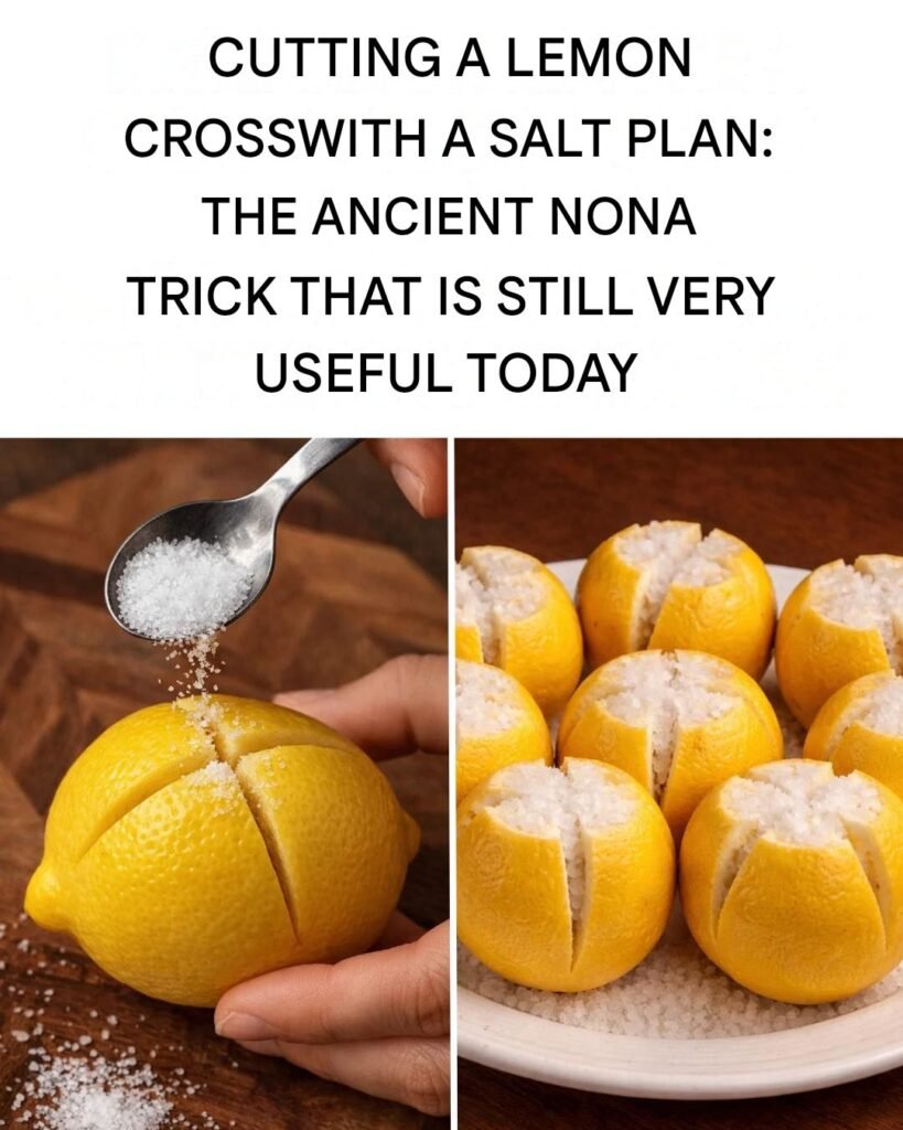 Grandma’s trick of pouring salt on a lemon: here’s what it’s for
