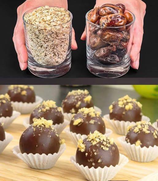 Date and Walnut Energy Balls with Chocolate Coating