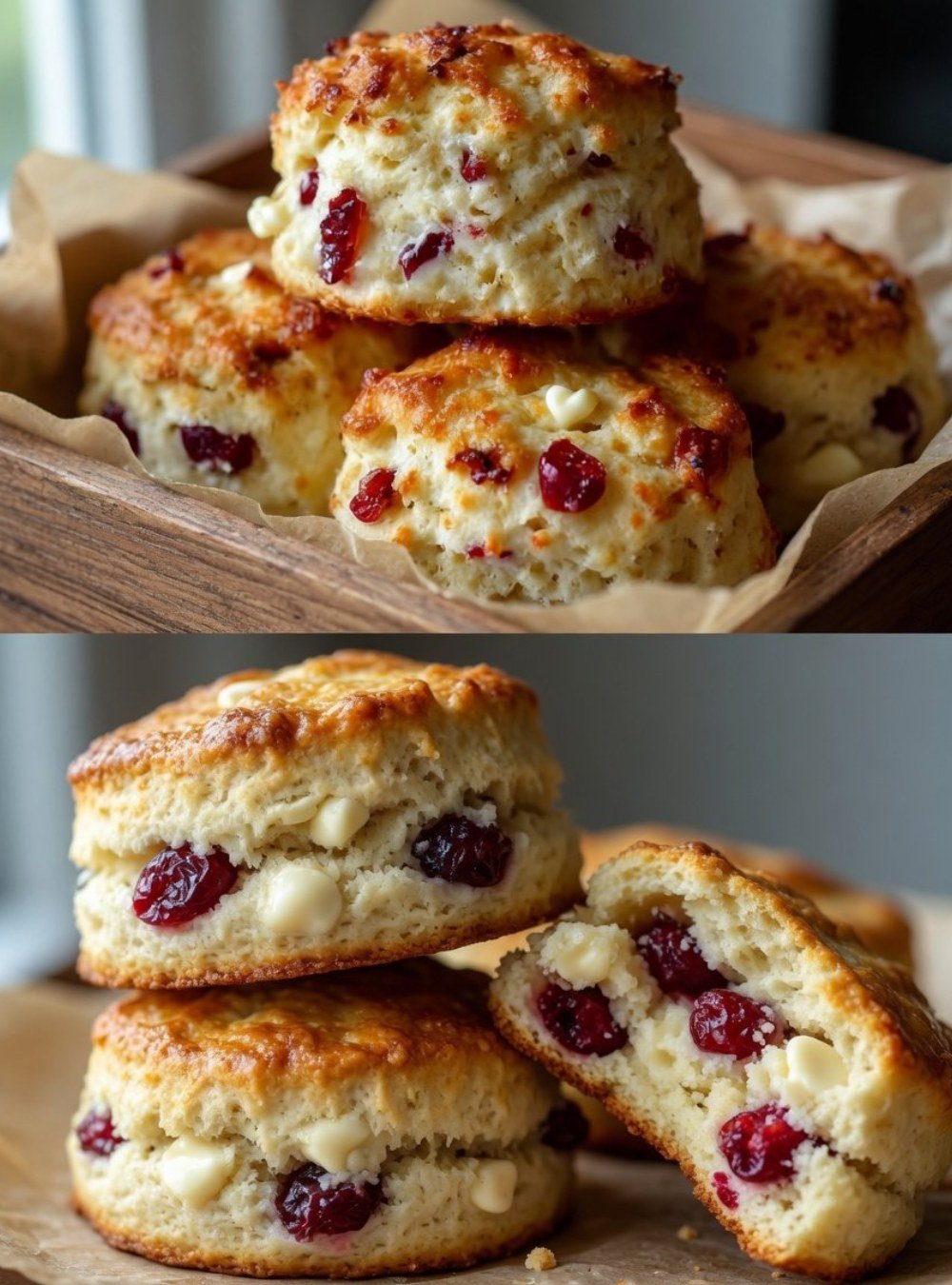 Fresh Cranberry Orange Scones for Weekend Tea