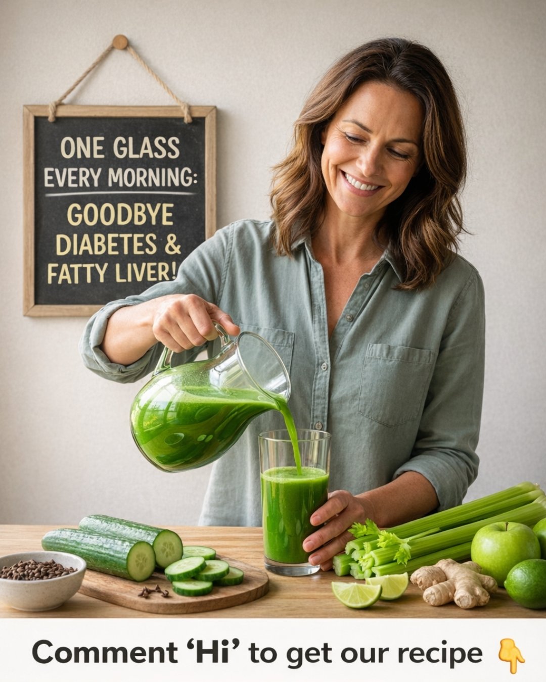 Market-Style Green Water That May Support Blood Sugar, Circulation, and Digestive Wellness