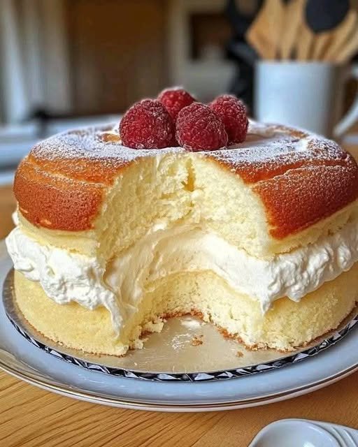 Raspberry Cream Cake