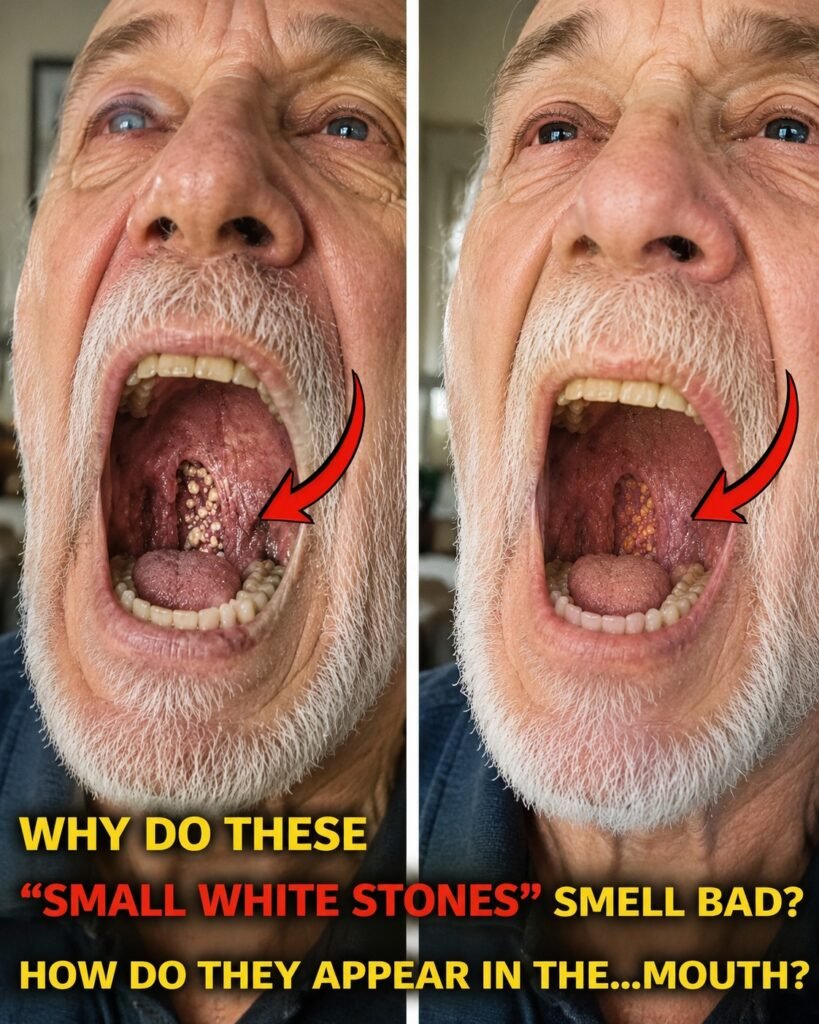 Small White Tonsil Stones Trigger Bad Breath — Here’s Why