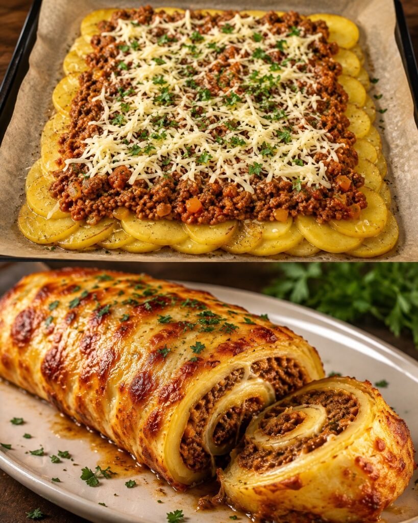 Potato Roll with Minced Meat