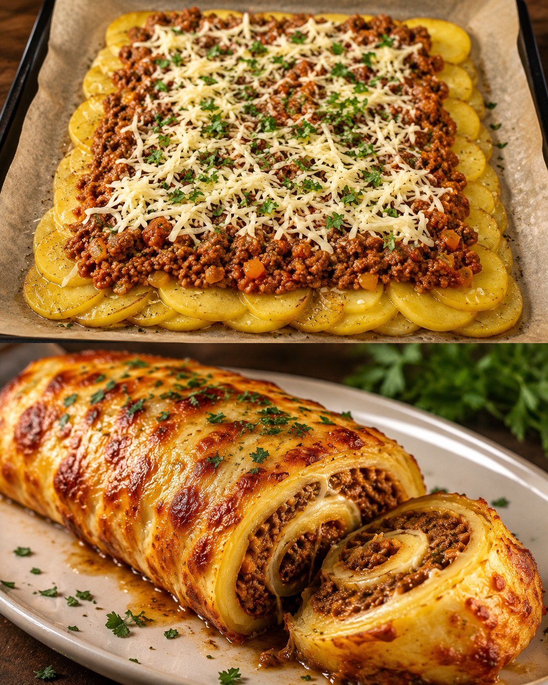 Potato Roll with Minced Meat