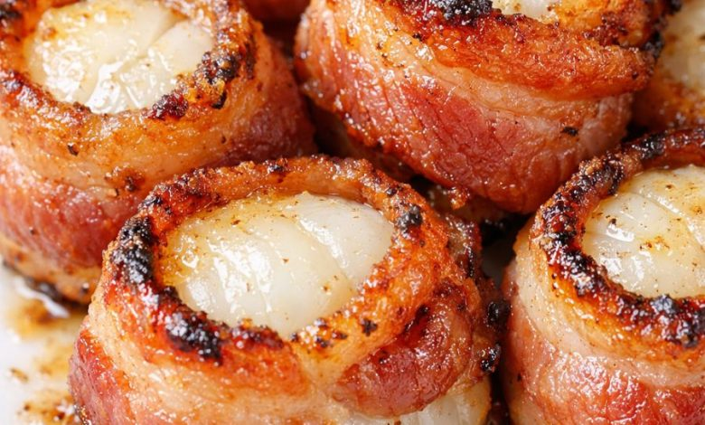 Bacon-Wrapped Scallop Bites