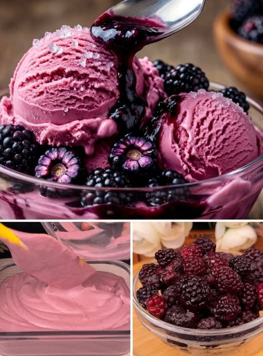 Creamy Blackberry Ice Cream Recipe