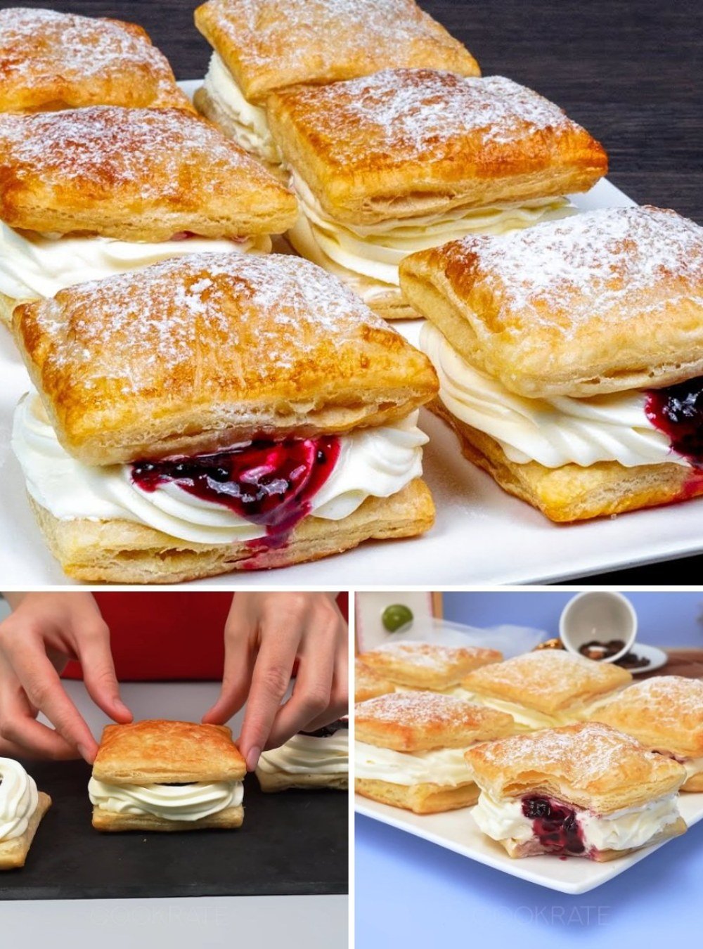 Puff Pastry Dessert with Pastry Cream