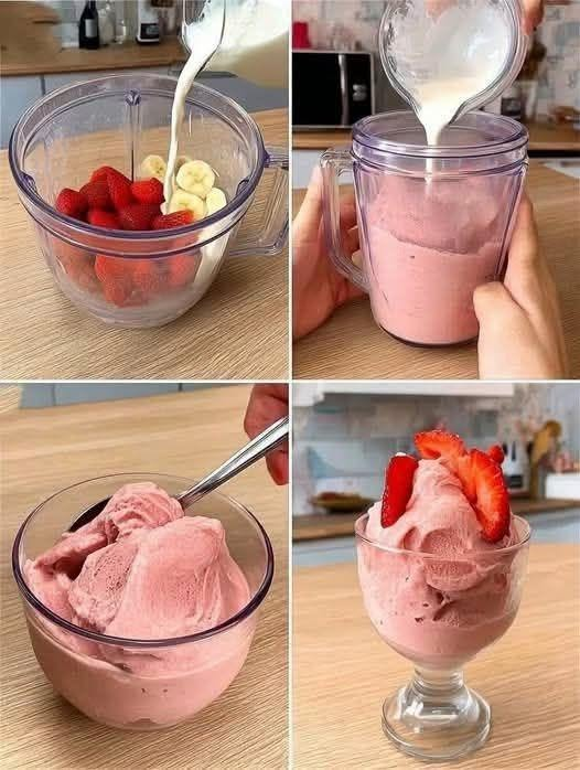 Wholesome 4-Ingredient Weight Watchers Strawberry Banana Ice Cream