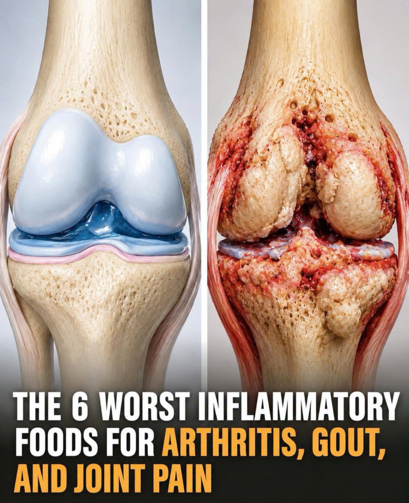 The 6 Worst Foods That May Increase Inflammation, Arthritis, Gout, and Joint Pain