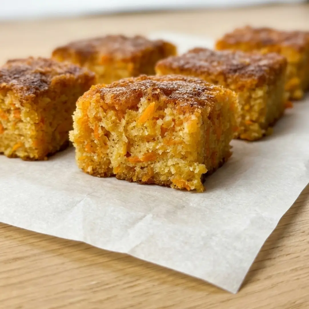 Flourless Carrot & Ginger Bars – Soft, Naturally Sweet & Wholesome