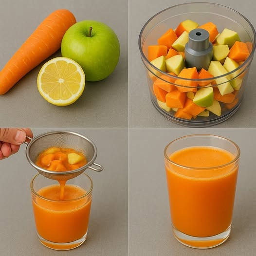 Energizing Carrot, Lemon/Lime, and Apple Juice Recipe