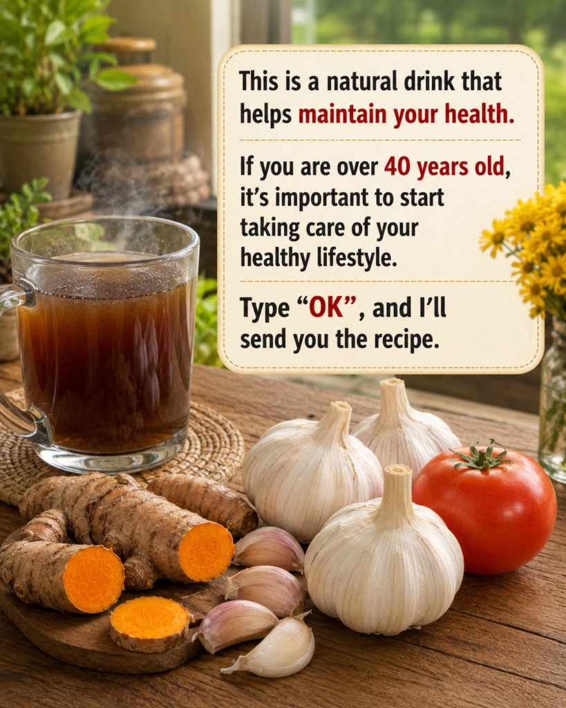 Natural Tomato, Garlic & Turmeric Drink for Prostate Wellness: A Simple Recipe to Support Healthy Aging