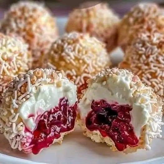 Cherry Cheesecake Cookie Balls