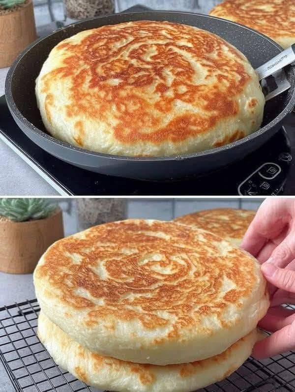 Fluffy Skillet Bread (No Oven Needed)