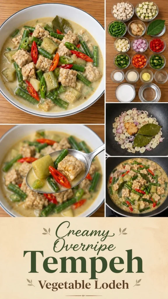 Creamy Overripe Tempeh Vegetable Lodeh