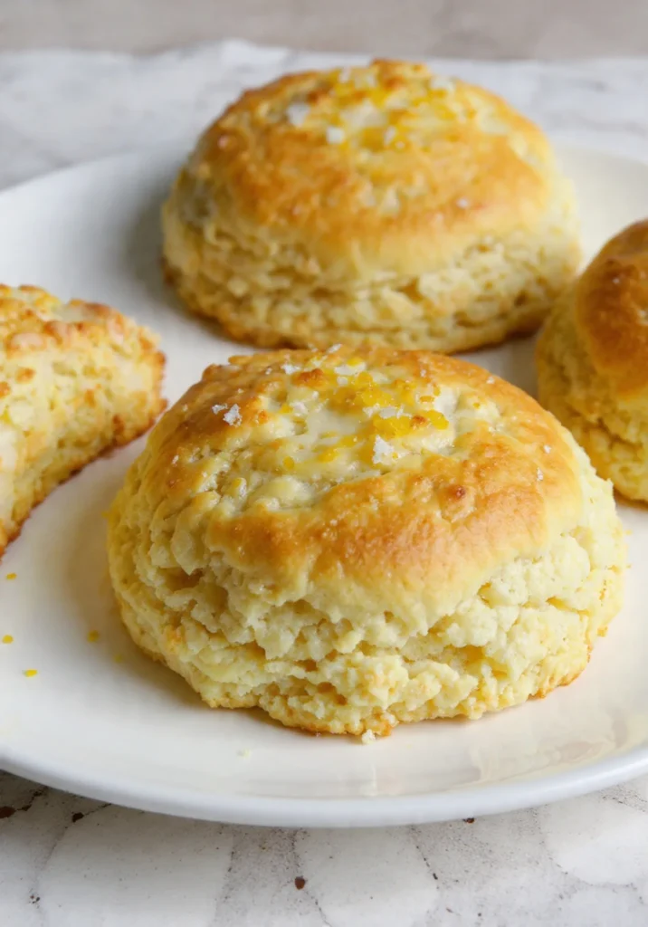 Lemon Cottage Cheese Scones (High-Protein & Heavenly Soft!)