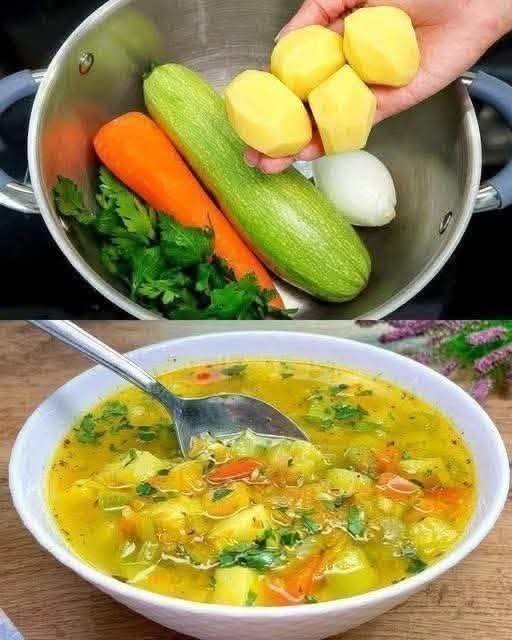 Potato Zucchini Vegetable Soup