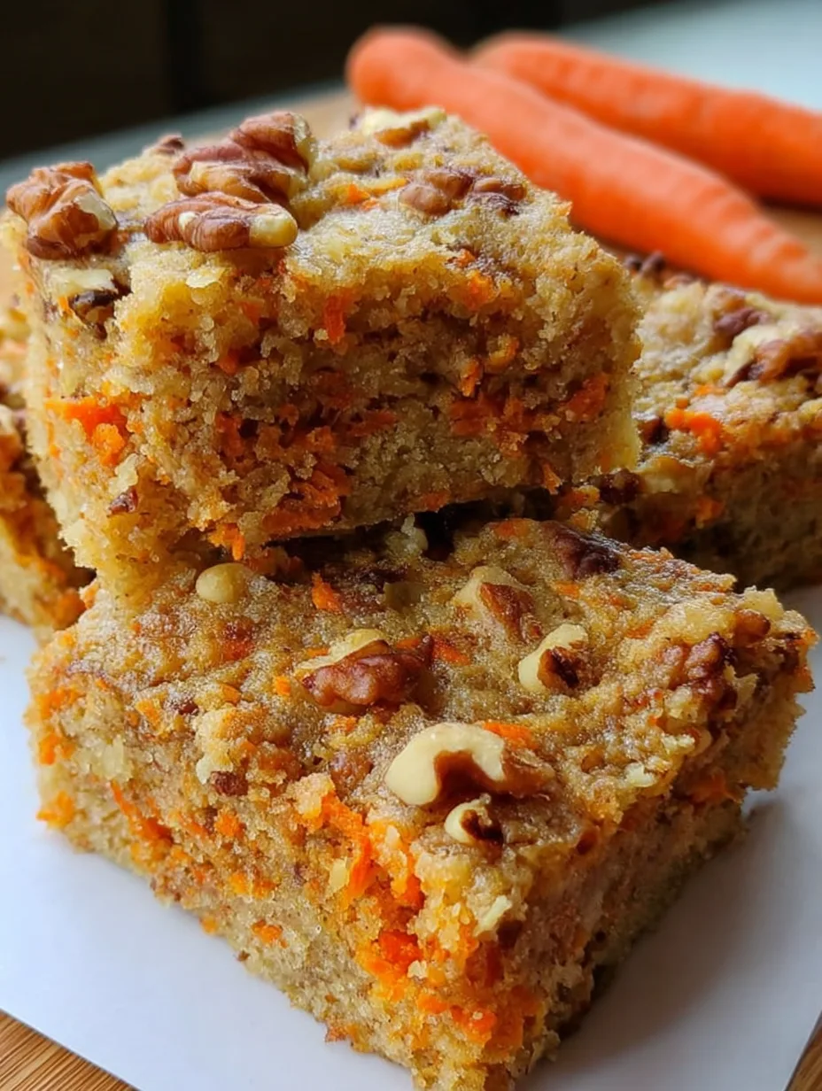 Cottage Cheese Carrot Cake Bars – 9 Wholesome, Moist & Protein-Packed Squares