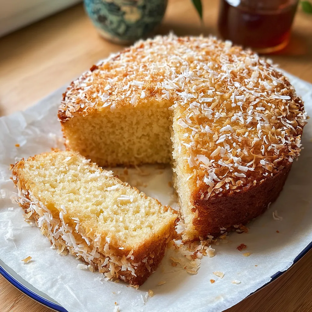 Incredible 5-Ingredient Coconut Cake (Easy, Moist & Naturally Gluten-Free!)